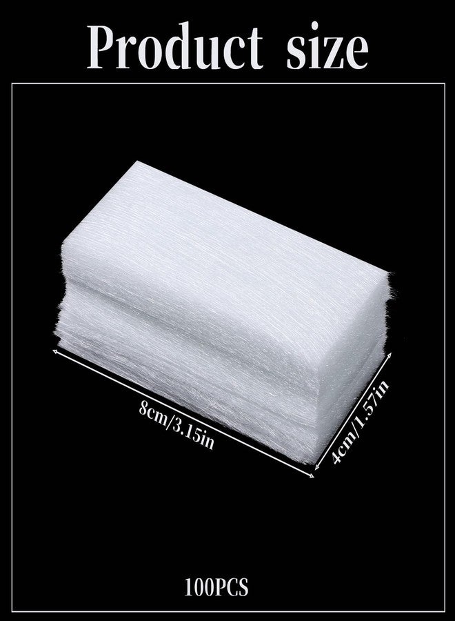 cobee 100 Pieces Silk Nail Extension Wrap， Fiberglass Wrap Nail， Art Extension DIY Protector Accessories for Splits Breaks Repair Reinforce for Women Home Salon - Image 2